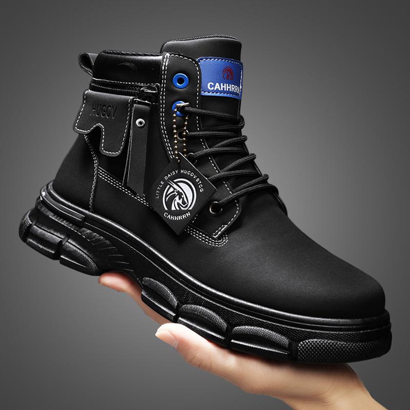 

Big-headed men s Martin boots 2025 new high-top personalized Martin boots, autumn fashion men s tooling shoes men s 44