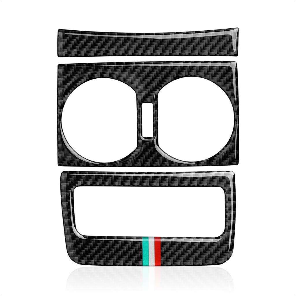 Wylot powietrza z tyłu samochodu Wykończenie odpowietrznika AC Wykończenie naklejki z włókna węglowego Wykończenie dla Alfa Romeo 159 Akcesoria 2004