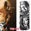 Waterproof Full Arm Floral Tattoo Stickers - Cross-Border Design for Europe & America