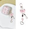 Eye Catching Heart Bear Key Chain Pendant Butterfly Knot Key Rings for Phones