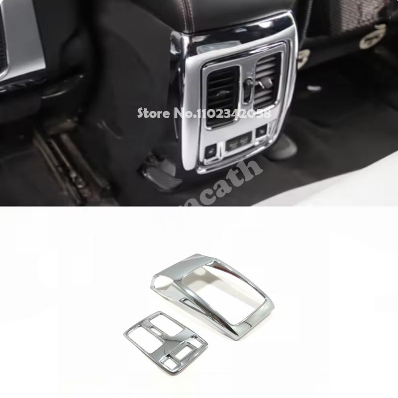 For Jeep Grand Cherokee WK2 2014- ABS Chrome Steering Wheel Door Bowl Window Lift Button Gear Box AC Vent Seat Back Cover
