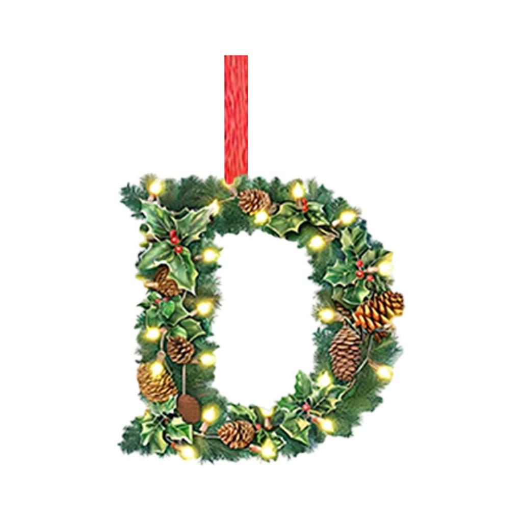 2D Christmas Decoration Pendant Christmas Tree Tag Theme Party Crafts Ornament