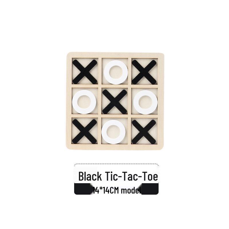 Wooden Tic-Tac-Toe Board Game for Kids: Educational Toy for Early Learning and Logical Thinking Development