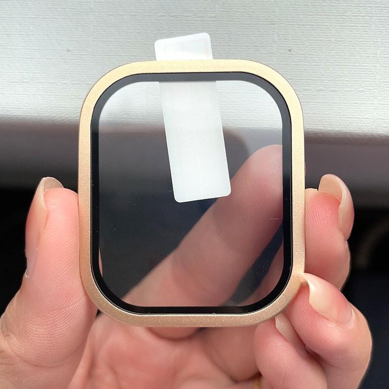 Apple Watch Ultra HD Tempered Film & Titanium Alloy Frame Bezel Protector 49mm