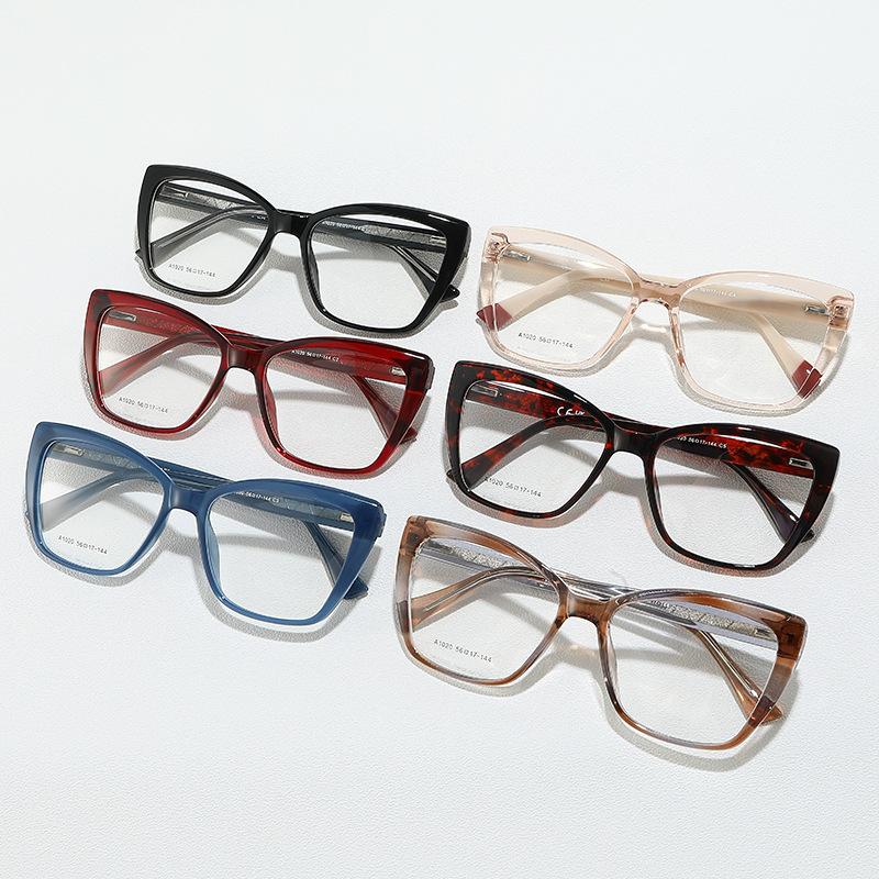 A European and American fashion new TR propionic acid ferrule men's and women's flat glasses can be equipped with myopia frame glasses