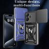Slide Lens Armor Funda for Realme C61 4G India Case Magnetic Ring Stand Holder Cover for Realme Note 60 Narzo N61 4G Global Case
