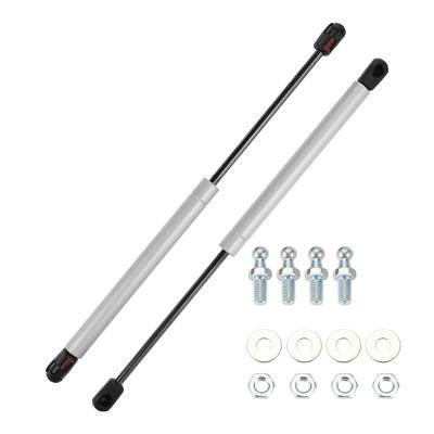 Motoforti Universal Lift Support Strut Shocks, 15"/380mm, 35lb/160N/16kg, Silver Tone, Set of 2