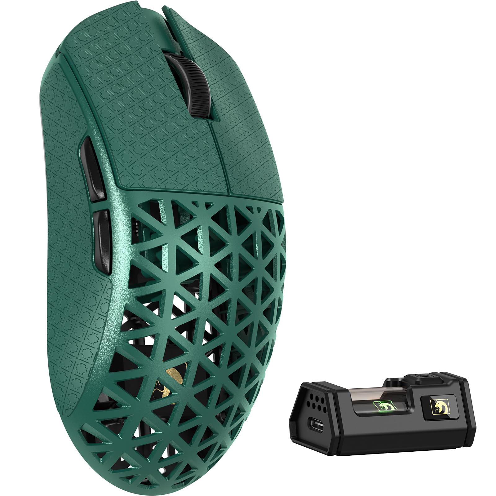 

MAMBASNAKE M5 Ultra Вуглецеве волокно Бездротова ігрова миша PAW3950MAX із накладками на grip, Надлегка 39г±3г, Бездротова, 8000 Гц, 2.4г/Bluetooth/USB-C,