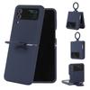 Anti-Fingerprint Shockproof Foldable Mobile Phone Case with Ring Holder for for Saumsung Galaxy Z Flip 3/4/5/6/7