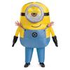 Disguise Minions Stuart Halloween Inflatable Costume with Battery Operated AA Batteries Adult Size Costume, Full-Body Fan, (4 Required), (Product