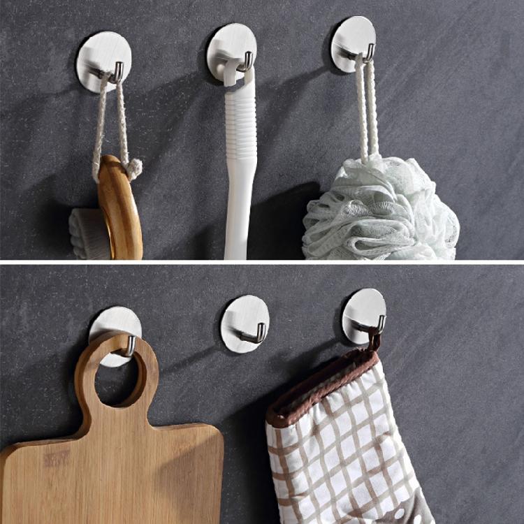 Wall Hook Storage Hanger 304 Stainless Steel Wall Hook Self Adhesive Towel for K
