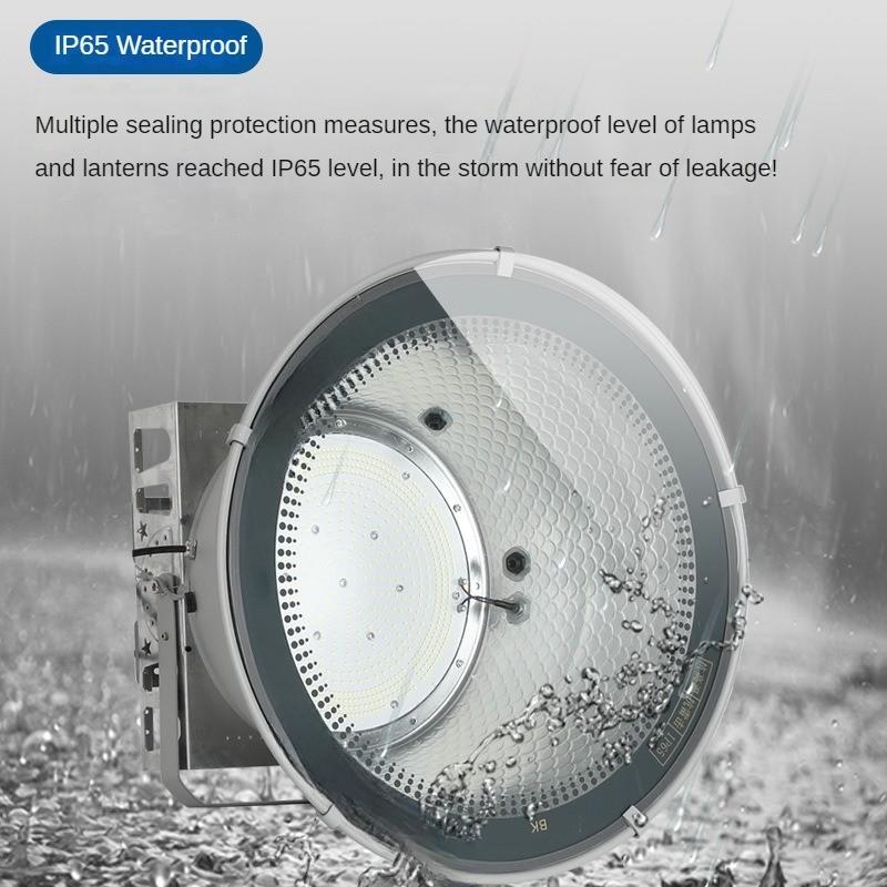 220V IP65 Waterproof Construction Site Illumination Lamp Public Square Searchlight High Brightness LED Tower Pendant Lamp