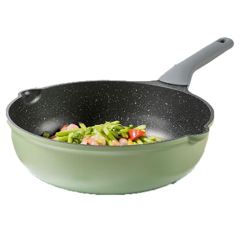 COOKER KING Maifan Stone Non-stick Smokeless Wok