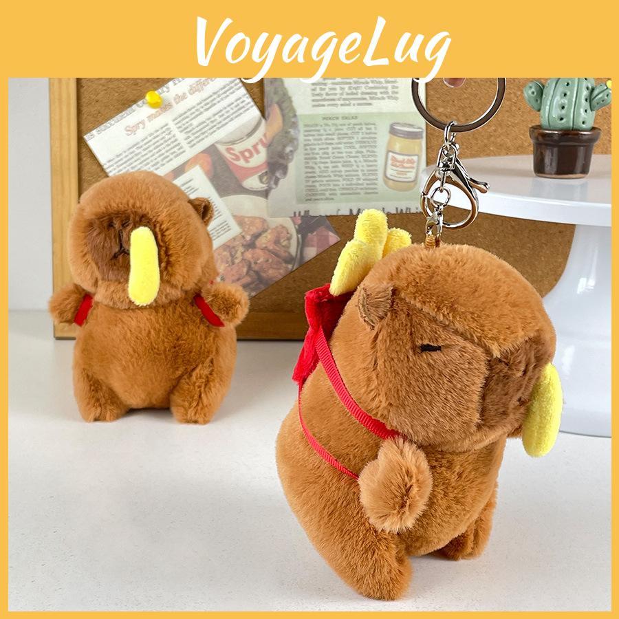 Capybara Cute Creative French Fries Plush Keychain Adorable Backpack Toy Kids For