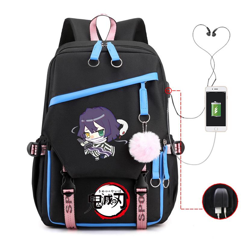 Kimetsu no yaiba ghost column peripheral printing schoolbag junior high school student high school multi-functional schoolbag