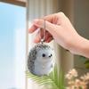 5 pezzi/1 pezzo Portachiavi Riccio 2D | Occhi Espressivi e Orecchie Soffici, Per Decorazione di Borse e Veicoli, Acrilico, Regalo Ideale per Amanti degli Animali