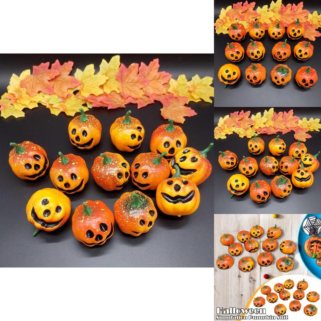 Colorful Smiley Face Artificial Halloween Pumpkin Foam Pumpkins For Parties
