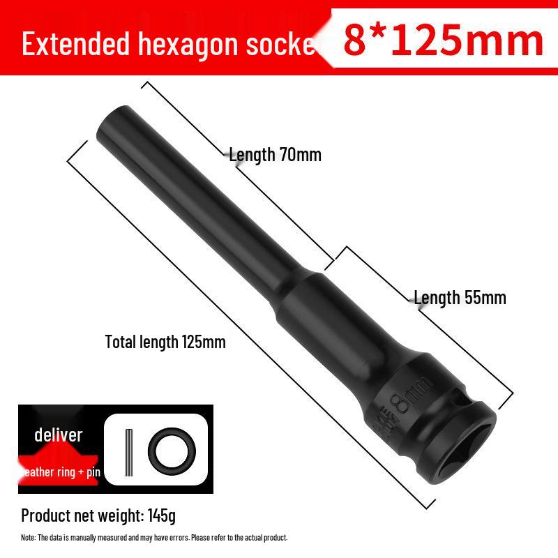 Ultra-Thin Long Thin-Wall Impact Socket Wrench for Motorcycle & Electric Vehicle Repair