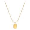 Golden Necklaces Titanium Steel Necklace Layering Choker Elegant Fashion Jewelry for Women