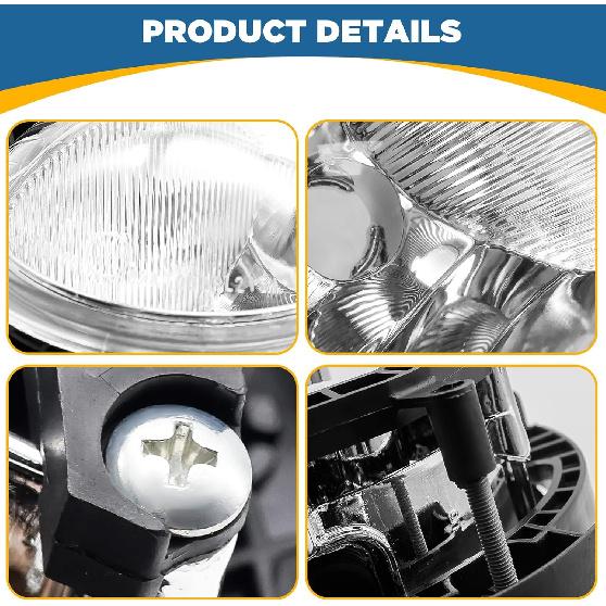 TOPUS Pair Fog Lights for 2007-2015 Mini Cooper R55 R56 R57 R58 R59 Mini Clubman 2006-2013 Front Bumper Fog Lamp W/O bulbs Left & Right Side Clear