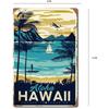 Visit Hawaii Aloha Escape To Paradise Hawaiian Sign, Beach Sign, Home Decor
