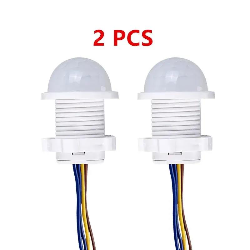 

2pcs PIR Sensor Detector Smart Switch Mini Closet 110V 220V PIR Infrared Motion Sensor Detection Automatic Sensor Light Switch