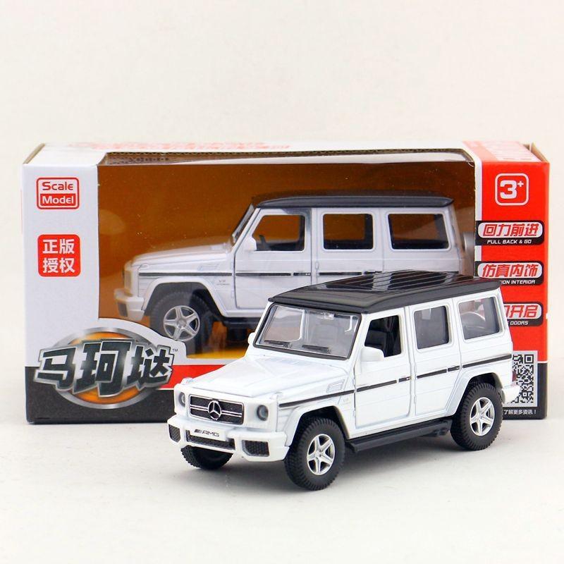 

Benz Mercedes G63 Metallic Car Model Gift For Kids With Inertia Drive Design White Box