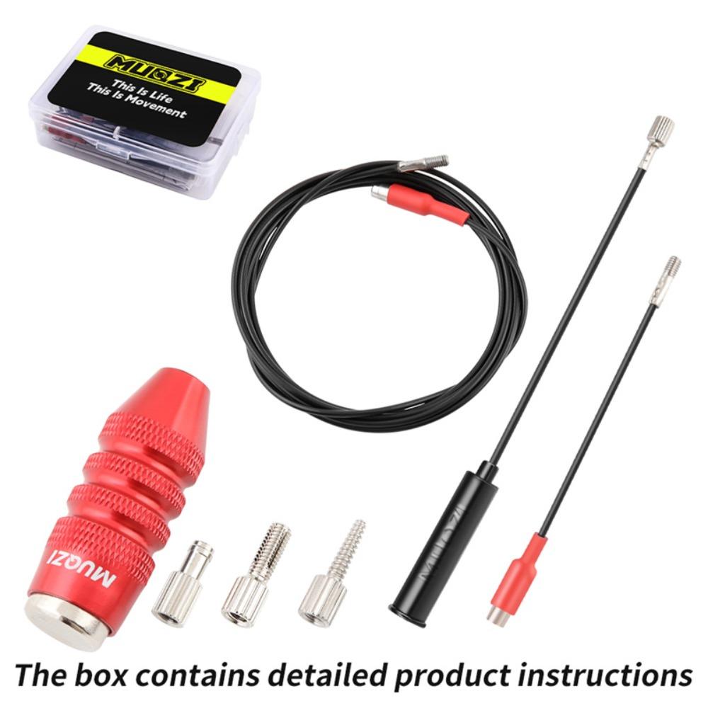 

Велосипедні аксесуари Комплект внутрішньої прокладки кабелів Металевий магніт Карбонова Алюмінієва Титанова рама червоний