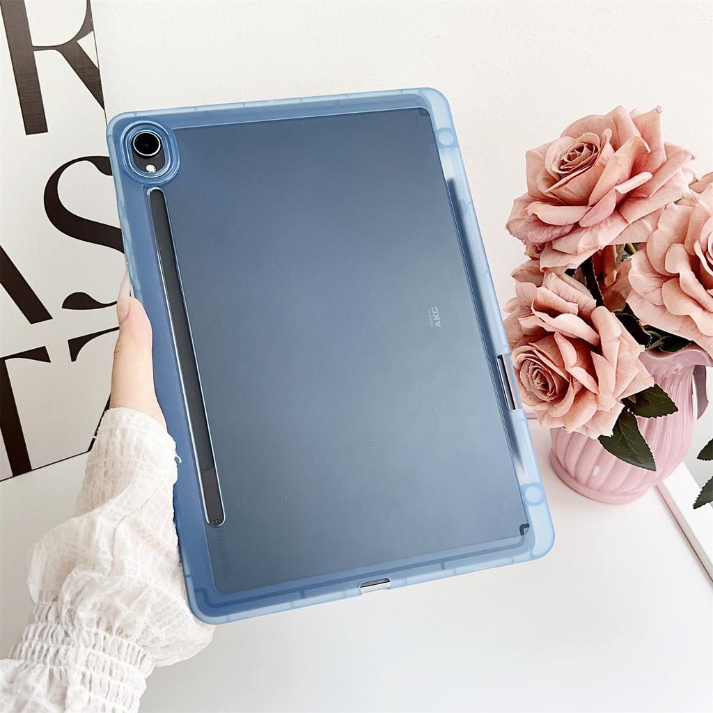For Samsung Galaxy Tab S9 Case Clear TPU Anti Drop Tablet Cover with Pencil Holder