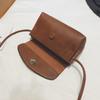 Retro Double Pocket Small Square Bag Simple and Versatile Mobile Phone Bag Single Shoulder Oblique Span Women's Bag Direct Sales