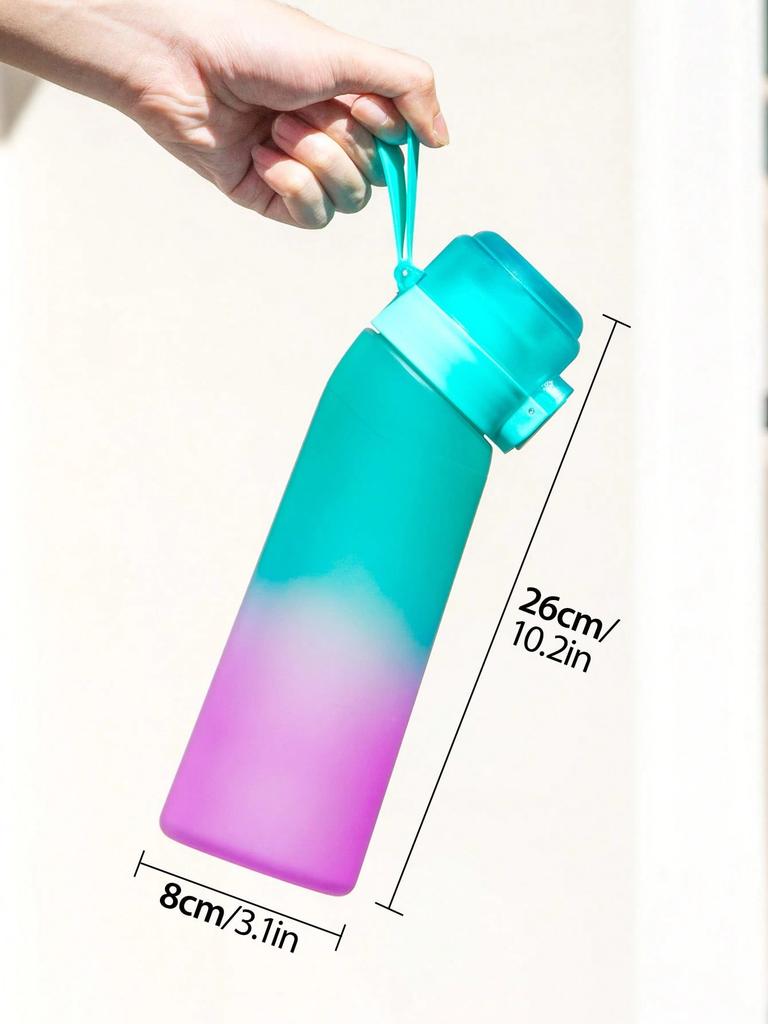 1 buc. Sticlă de apă Air cu gradient cu 1 buc. capsule cu aromă de urs de formă aleatorie Sticle pentru băuturi în aer liber 0 Zahăr 0 Calorii Cupă de apă