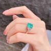 Paraiba-Style Socialite Cotton Wool Open Ring for Women