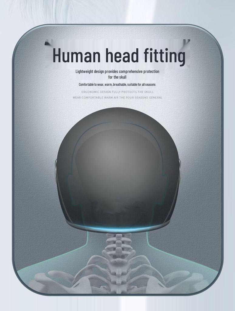 Certified Electric Vehicle Unisex Autumn/Winter Motorcycle Helmet - Lightweight, Warm, Cold Protection