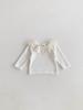 2024 Autumn Infant & Toddler Girls Lotus Collar Flower Print Long Sleeve Tops (0-2 Yrs)