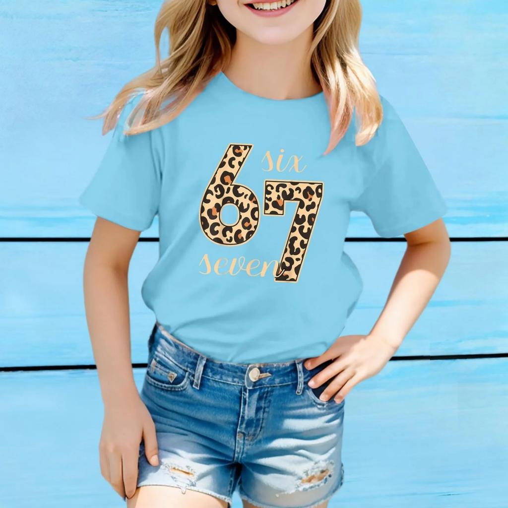 Fashion for Kids Girls Top Fashion Casual Children's Loose Comfortable Tee Clothing
