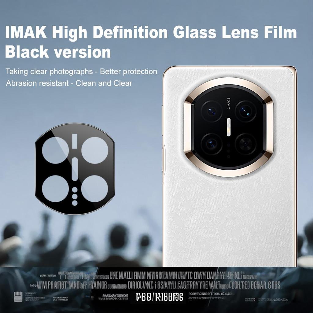 For Huawei Mate X7 Glass IMAK High Definition Glass Lens Film Black Version
