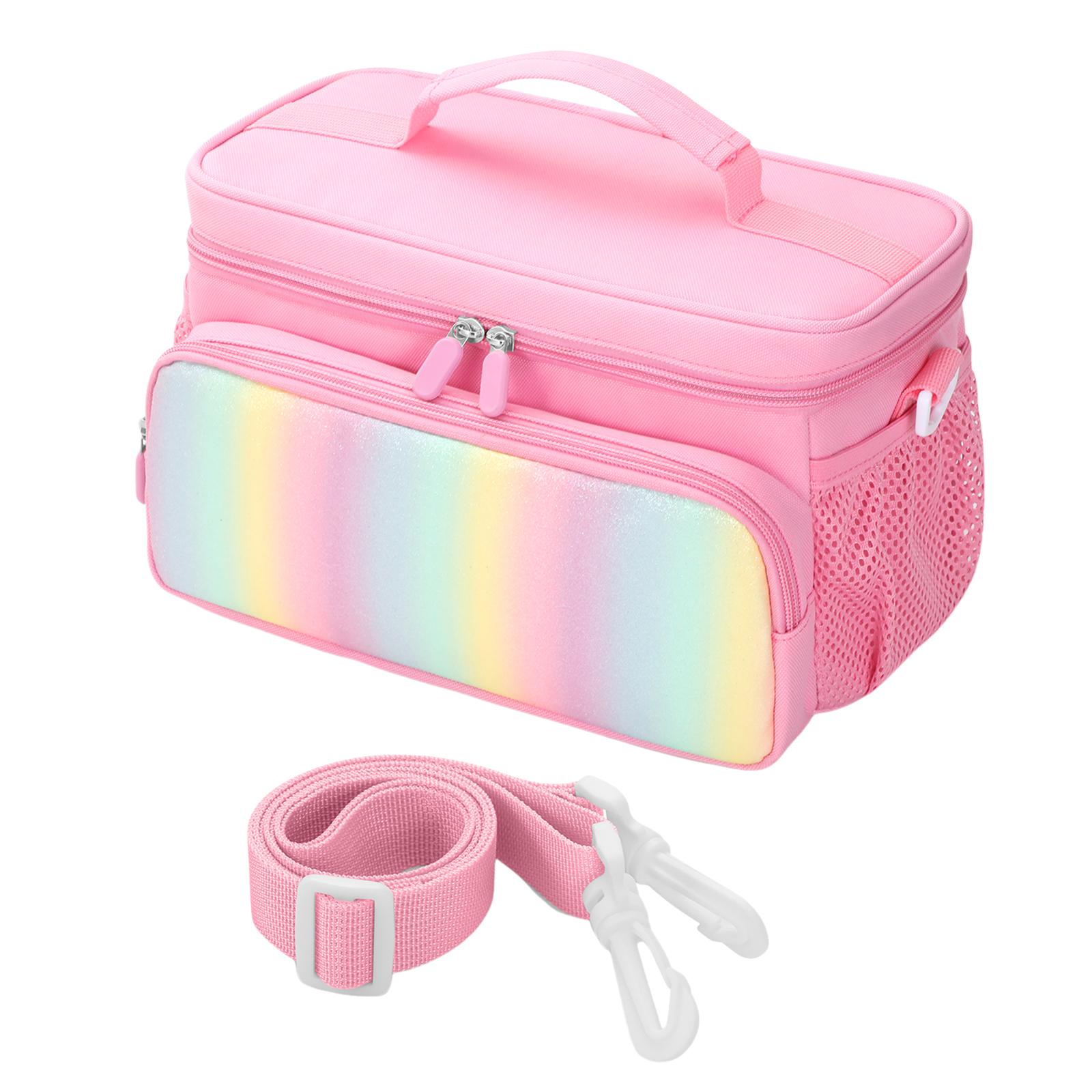 

For Toniebox 2/1 Charging Station Organizer Wear Resist Storage Travel Case Large Capacity Carry Bag Audio Players Starter Set розовый