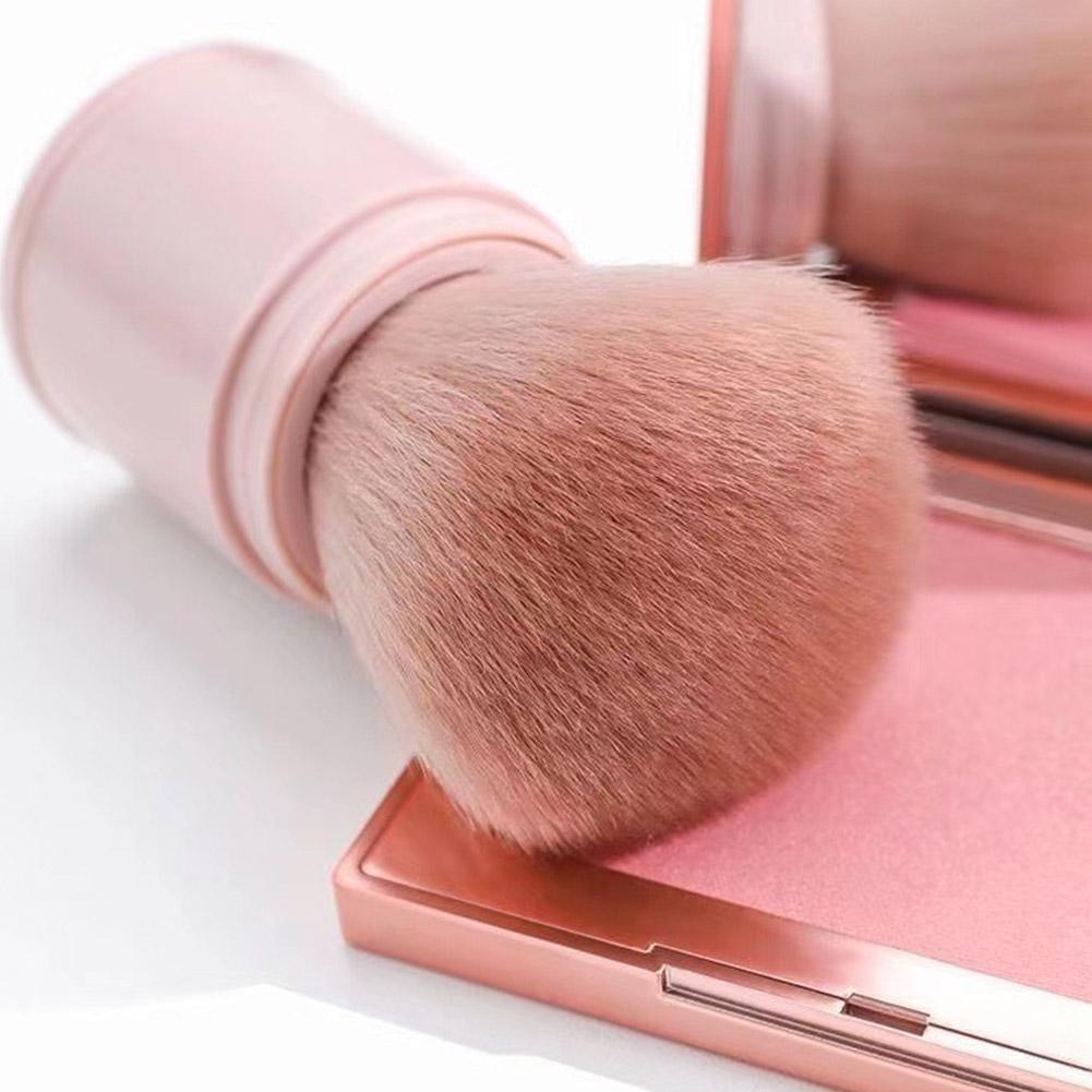 Přenosný Mini Zatahovací Měkký Štětec na Volný Puder, Podkladový Make-up Multifunkční Nástroj pro Krásu a Líčení