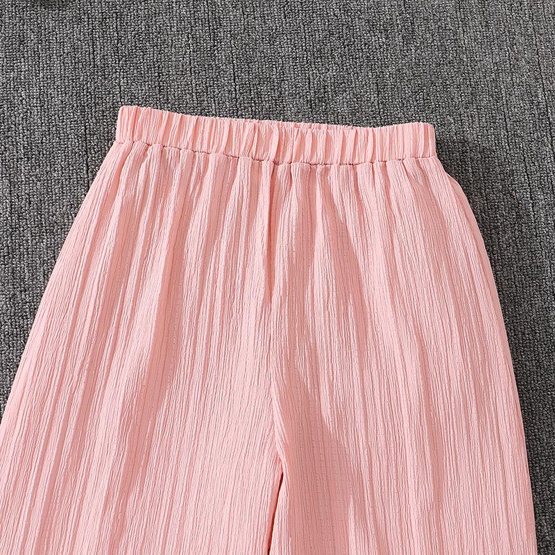 Girls' Outfit Children's Spring/Autumn New Style V-Neck Long-Sleeved Top + Casual Trousers