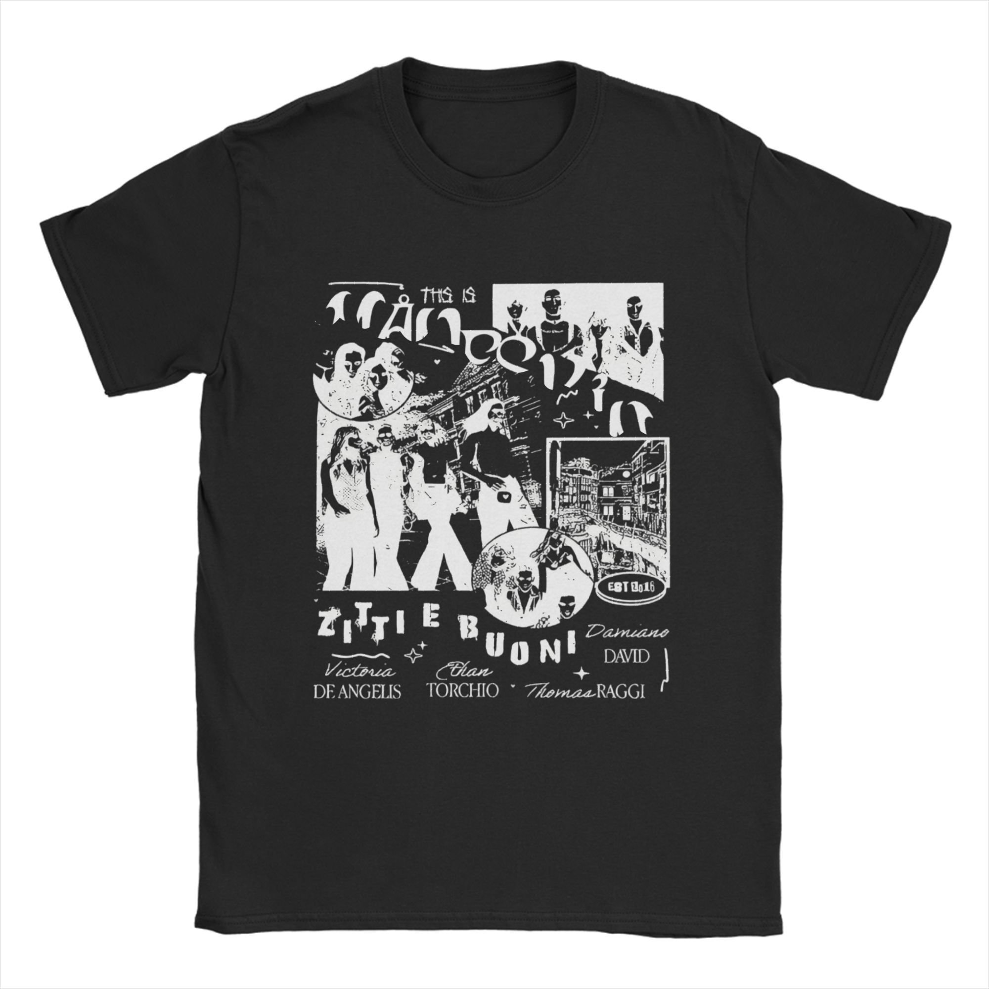 

Maneskin Print Men s T Shirt Fashion Tee Shirt Short Sleeve Round Collar T-Shirts Cotton Original Tops 4XL