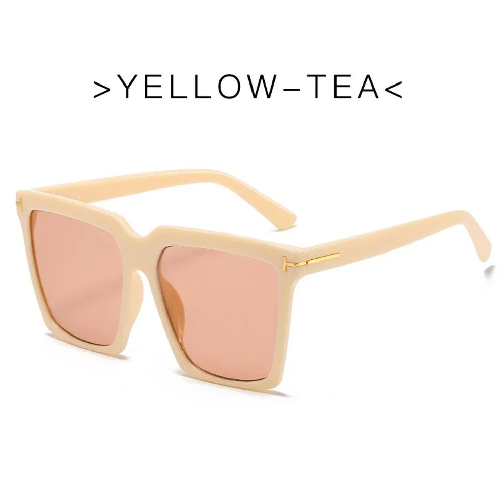 Square Sunglasses Women  Vintage   Oversize T Women's Sun Glasses Black Gradient Female Glasses Men.s Oculos UV400