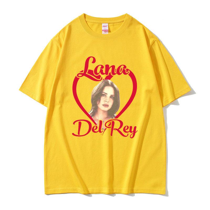 Lana Del Rey Love Grafické tričko Krátký rukáv Léto Muži Ženy Umění Estetické tričko Topy Unisex Móda Harajuku Streetwear
