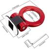 TOMALL Tow Hook Kit Red Car Decorations Sticker Car Decor Bumper For Auto Exterior Accessories (ONLY Decoration)