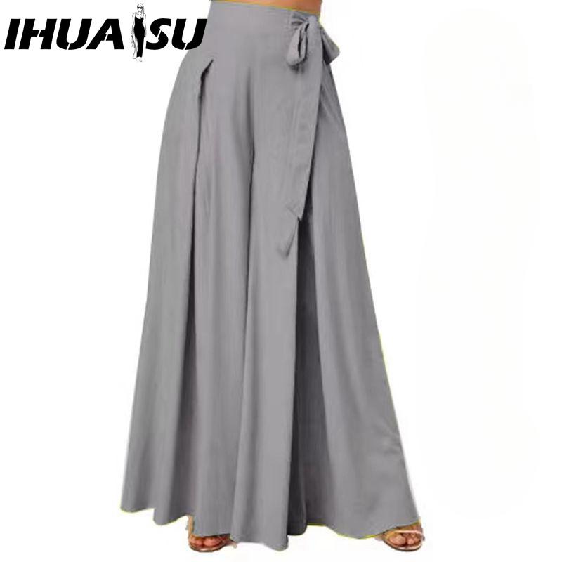 

IHUASU Women s Fashion Casual Solid Color Print Pants & Capris XXXXXL серый