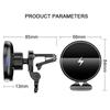 15W Magnetic Wireless Chargers Car Air Vent Stand Phone Holder For Iphone 12 13 14 15 Pro Max Mini Macsafe Fast Charging Station
