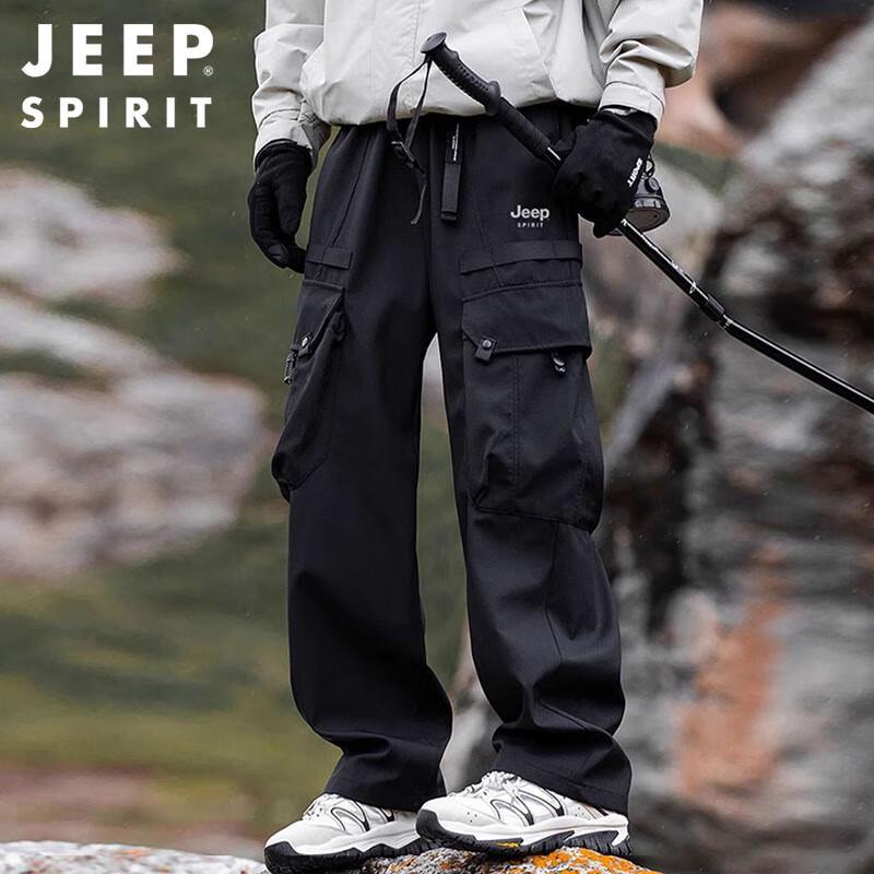 JEEP SPIRIT Men's Autumn/Winter Water-Repellent Cargo Pants