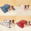 Fluffly Dog Blanket Pet Sleeping Mat For Small Large Dogs Cats Cartoon Pattern Soft Puppy Kitten Bed Pad French Bulldog Cushion