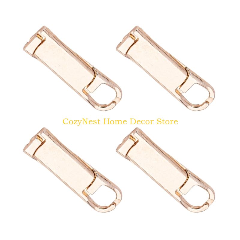 92MF 4Pcs Zippers Puller Replacements Detachable Zippers Puller Sliders for Clothing