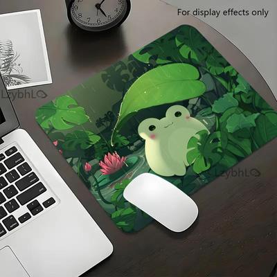 Cute Frog Anime Mouse Pad Square Gaming Office Accessories Rug Mousepad Small Gamer Desk Mat 40*45 PC Rubber Keyboard Table Mats