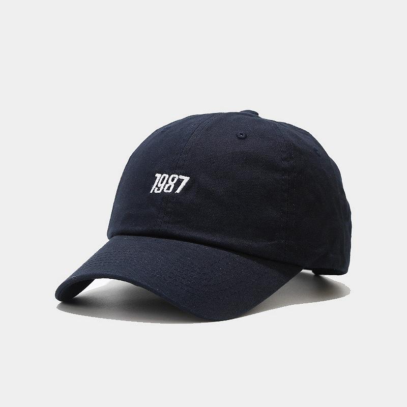 Ins Baseball Cap Women's Autumn Fashion Soft Top Curved Brim Hat Embroidery Cap Men's Casual Hat Tide